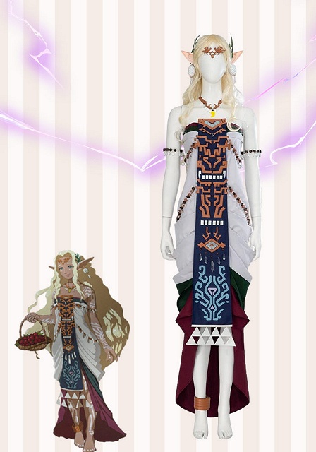 The Legend of Zelda: Tears of the Kingdom Queen Sonia Cosplay Costume 