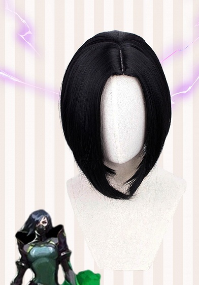 Valorant Viper Black Cosplay  Wig