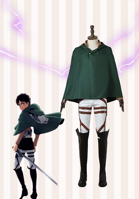 Attack on Titan Survey Corps Eren Yaeger Cosplay Costume