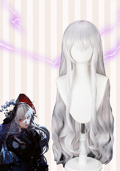 Arknights Born as One Specter the Unchained  Silver Cosplay Wig