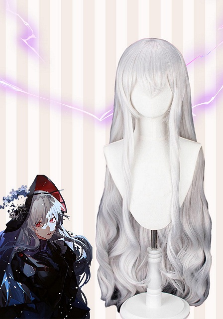 Arknights Born as One Specter the Unchained  Silver Cosplay Wig