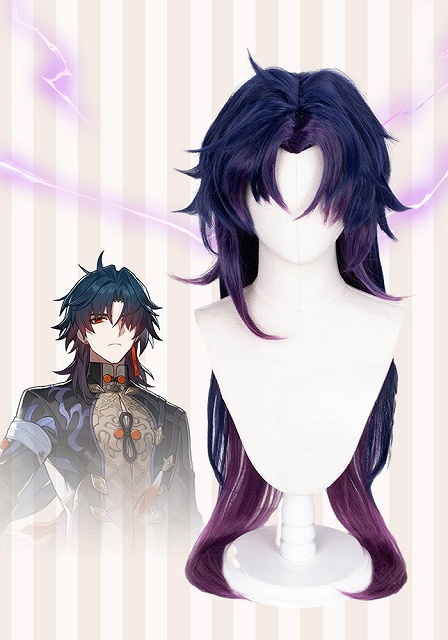 Honkai: Star Rail Blade Blue-Purple Cosplay  Wig