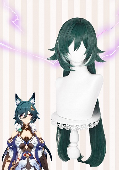 Honkai: Star Rail Yukong Green Cosplay Wig