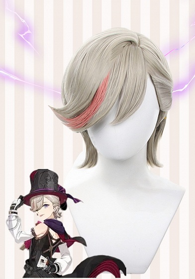 Genshin Impact Lyney Cosplay Wig