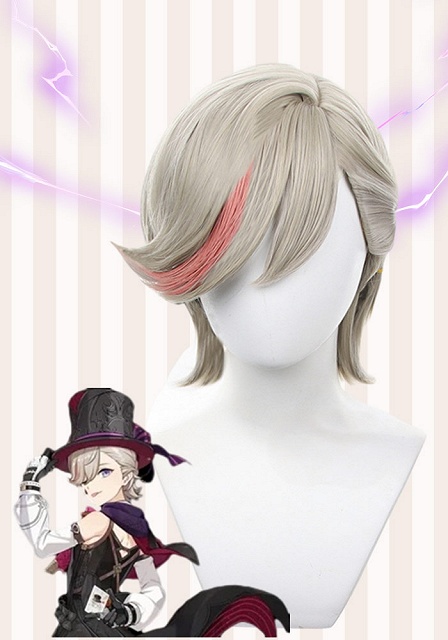 Genshin Impact Lyney Cosplay Wig