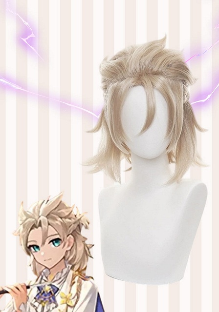Genshin Impact Genshin Concert Albedo Blonde Cosplay Wig