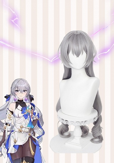Honkai: Star Rail Bronya Rand Silver Cosplay Wig