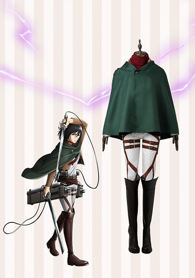 Attack on Titan Training Corps Mikasa Ackerman Cosplay Costume