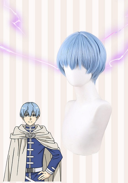 Frieren: Beyond Journey's End Himmel Light Blue Cosplay Wig