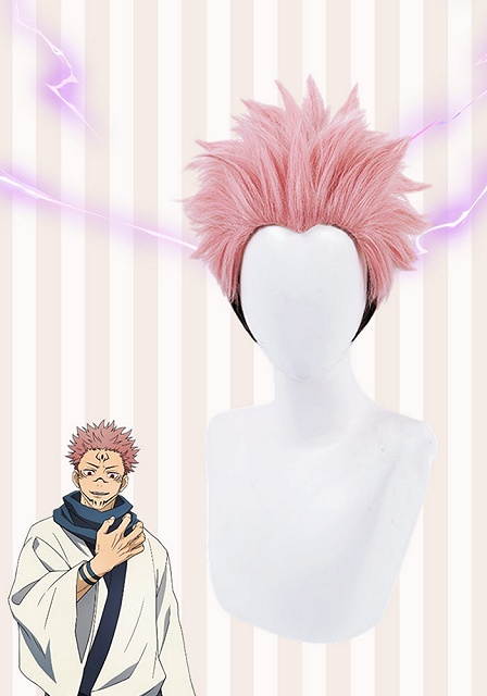 Jujutsu Kaisen Ryomen Sukuna Pink and Black Cosplay Wig