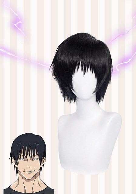 Jujutsu Kaisen Toji Fushiguro Black Cosplay Wig