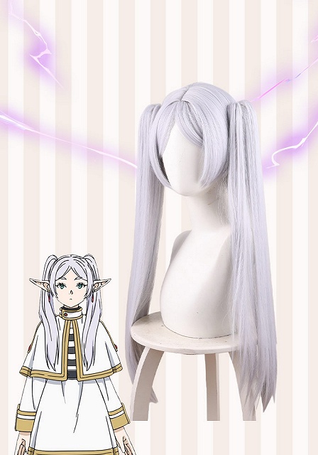 Frieren: Beyond Journey's End Frieren Silver White Cosplay Wig