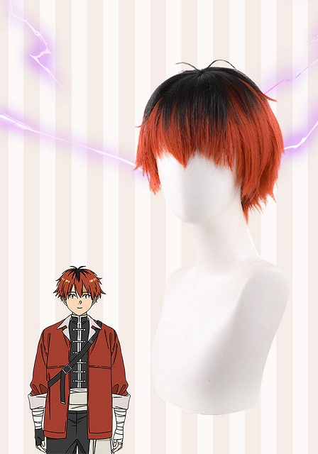 Frieren: Beyond Journey's End Stark Red and Black Cosplay Wig