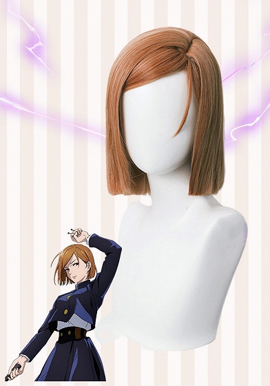 Jujutsu Kaisen Nobara Kugisaki Brown Cosplay Wig