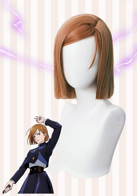 Jujutsu Kaisen Nobara Kugisaki Brown Cosplay Wig