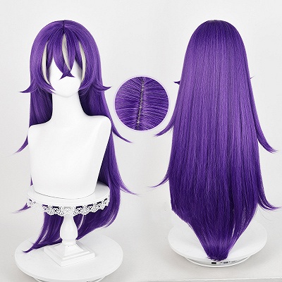 Genshin impact Chevreuse Purple Cosplay Wig