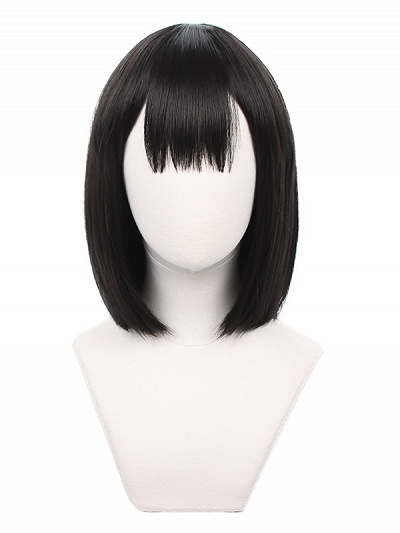Summer Time Rendering Mio Kofune Black Cosplay Wig
