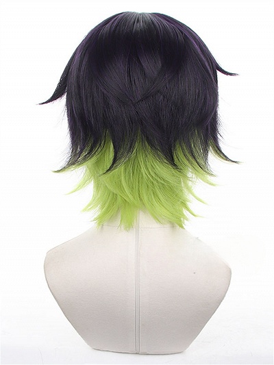 Blue Lock Oliver Aiku Black to Green Ombre Cosplay Wig