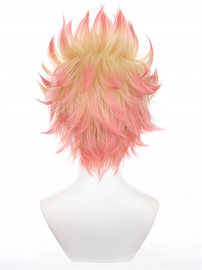 Blue Lock Ryusei Shido Yellow to Pink Ombre Cosplay Wig