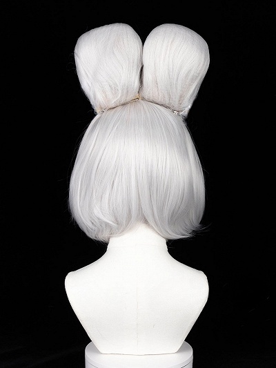 The Legend of Zelda: Tears of the Kingdom Purah Silver White Cosplay Wig