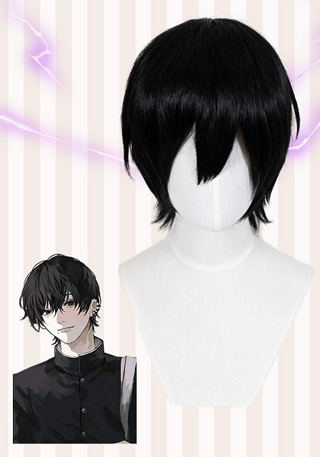 Chainsaw Man Yoshida Hirofumi Black Cosplay Wig