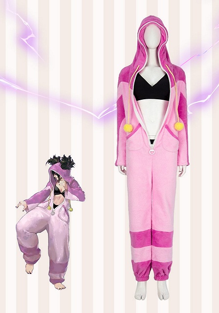 Street Fighter 6 Juri Han Pink Pajamas Cosplay Costume