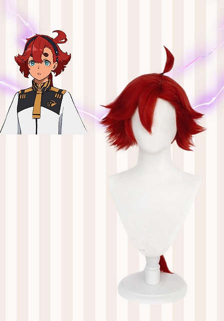 Mobile Suit Gundam: The Witch from Mercury Suletta Mercury Red Cosplay Wig