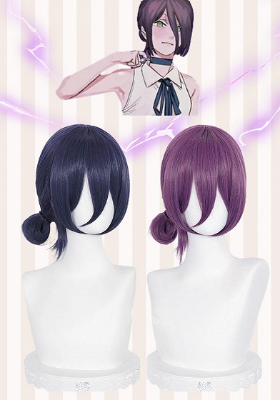 Chainsaw Man Reze Purple/Black Cosplay Wig