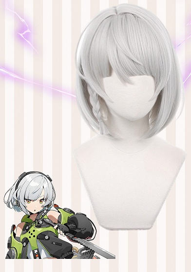 Zenless Zone Zero Anby Demara White Cosplay Wig