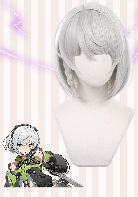 Zenless Zone Zero Anby Demara White Cosplay Wig