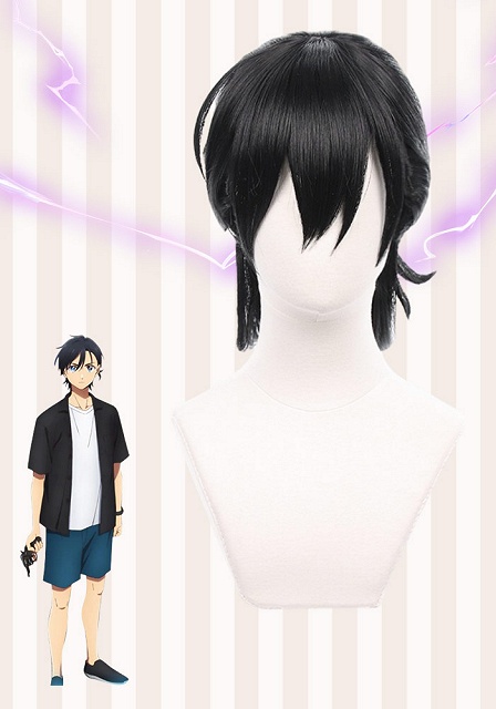Summer Time Rendering Shinpei Ajiro Black Cosplay Wig