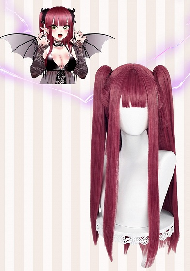 My Dress-Up Darling Marin Kitagawa Little Devil Liz Dark Red Cosplay Wig
