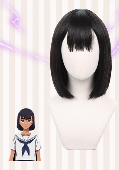 Summer Time Rendering Mio Kofune Black Cosplay Wig