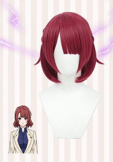 Blue Lock Anri Teieri Red Cosplay Wig