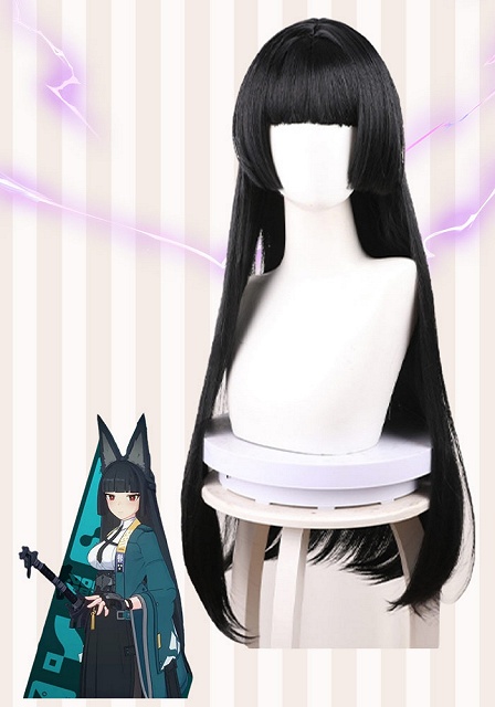 Zenless Zone Zero Miyabi Black Cosplay Wig