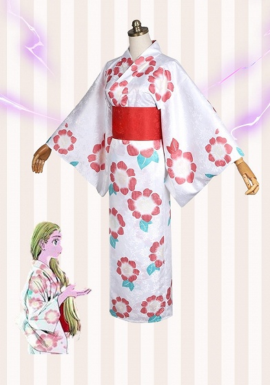 Summer Time Rendering Ushio Kofune Kimono Bathrobe Cosplay Costume 