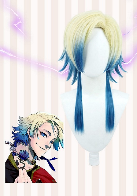 Blue Lock Michael Kaiser Yellow to Blue Ombre Cosplay Wig