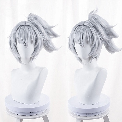 Zenless Zone Zero Soldier 11 Silver Grey Cosplay Wig