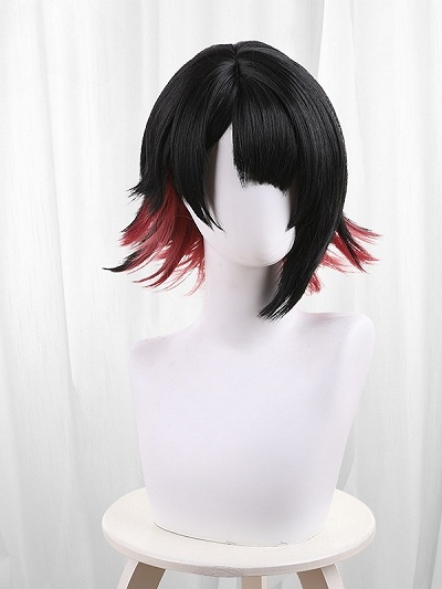 Zenless Zone Zero Ellen Joe Black to Red Cosplay Wig