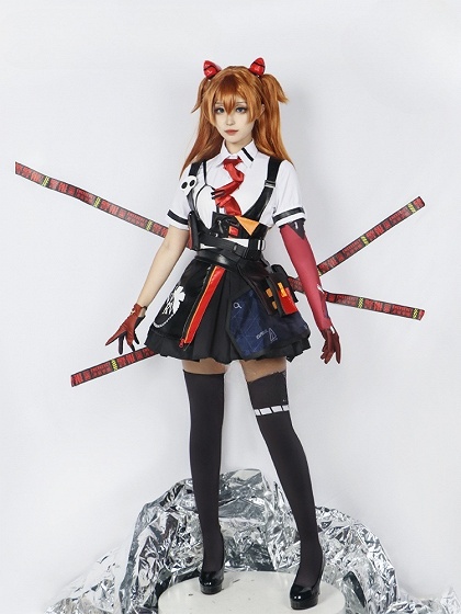 Honkai Impact 3rd Asuka Shikinami Langley Cosplay Costume 