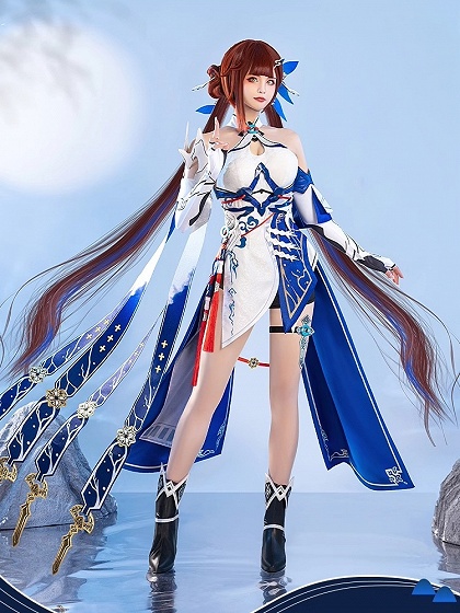 Honkai Impact 3rd  Jade Knight Li Sushang Cosplay Costume 