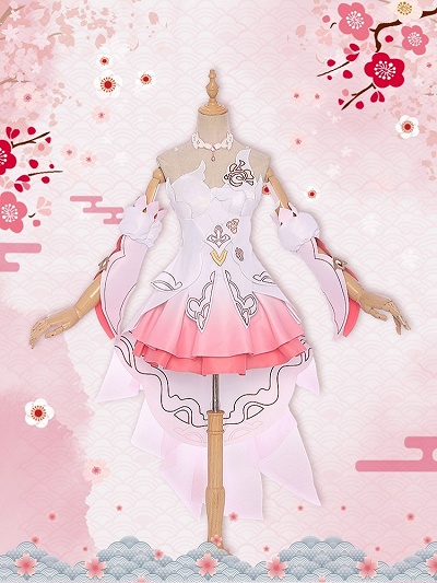 Honkai Impact 3rd  Yae Sakura Wedding Dress Cosplay Costume 