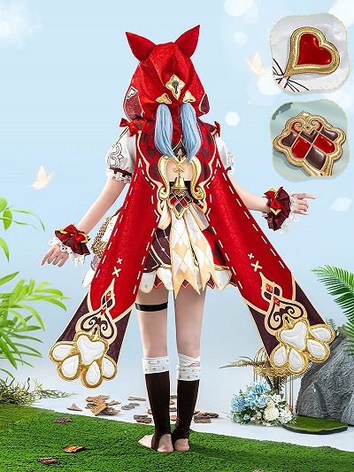 Honkai Impact 3rd Maroon Riding Hood Griseo Cosplay Costume