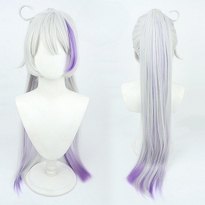 Honkai Impact 3rd  Herrscher of Flamescion Time Runner Kiana Kaslana Grey Cosplay Wig