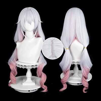 Honkai Impact 3rd  Lunar Vow: Crimson Love Theresa Apocalypse White to Pink Ombre Cosplay Wig