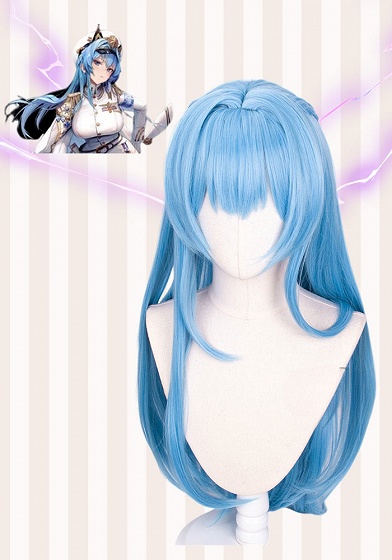 Goddess of Victory: Nikke Helen Blue Cosplay Wig