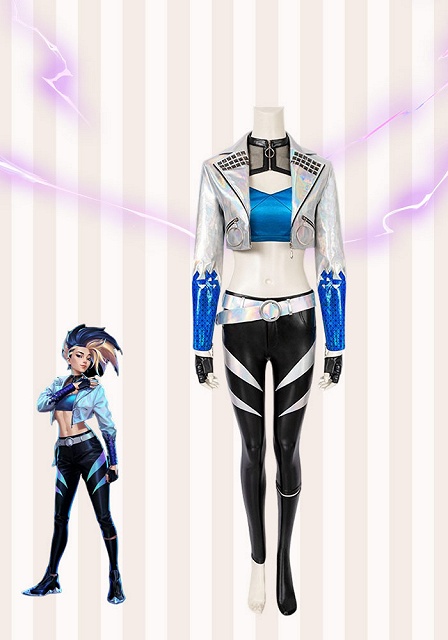 League of Legends K/DA All Out Akali Cosplay Costume 