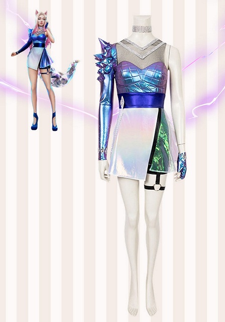 League of Legends K/DA All Out Ahri Cosplay Costume 