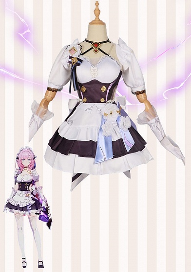 Honkai Impact 3rd Elysia Maid Cosplay Costume