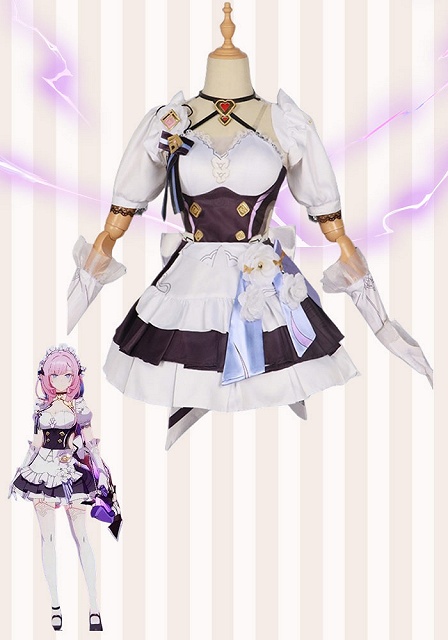 Honkai Impact 3rd Elysia Maid Cosplay Costume
